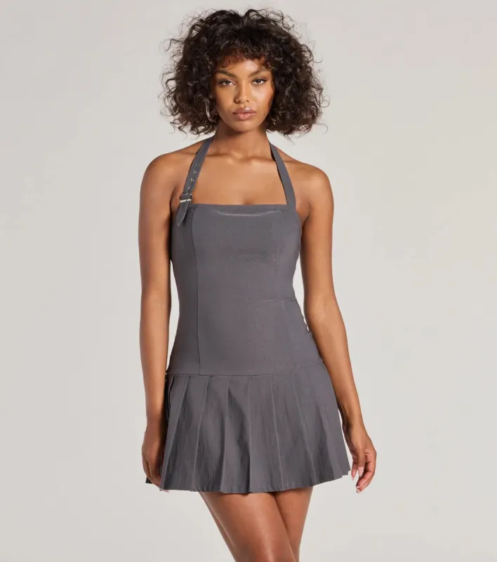 Trendy Era Drop Waist A-Line Mini Dress sold by Windsor