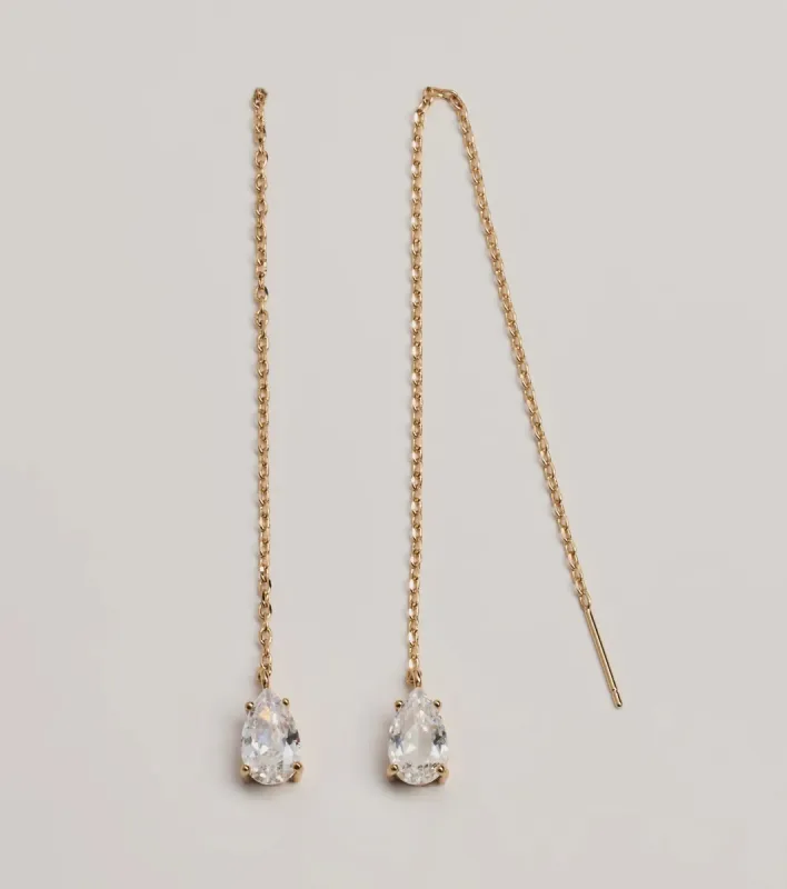 Everlasting Shine Rhinestone Linear Earrings sold by Windsor