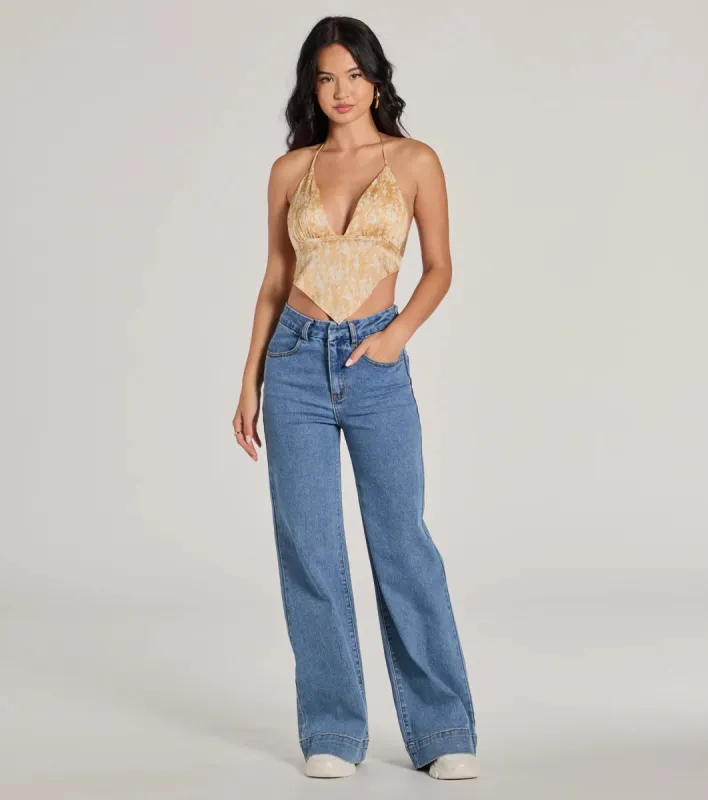 Easy Coolness Wide-Leg Denim Jeans sold by Windsor