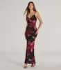 Blooming Beauty Floral Print Mesh Maxi Dress sold by Windsor