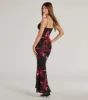 Blooming Beauty Floral Print Mesh Maxi Dress sold by Windsor