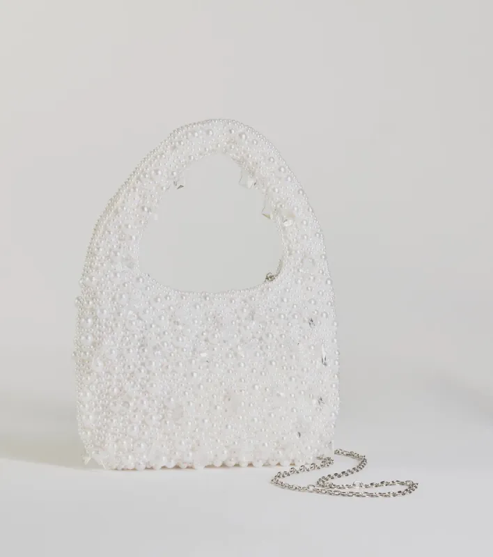 Timeless Chic Beaded Faux Pearl Handbag sold by Windsor