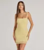 Laurie Pearl Beaded Mesh Lace-Up Mini Dress sold by Windsor