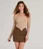 Trendy Textures Ribbed Knit Off-The-Shoulder Top sold by Windsor