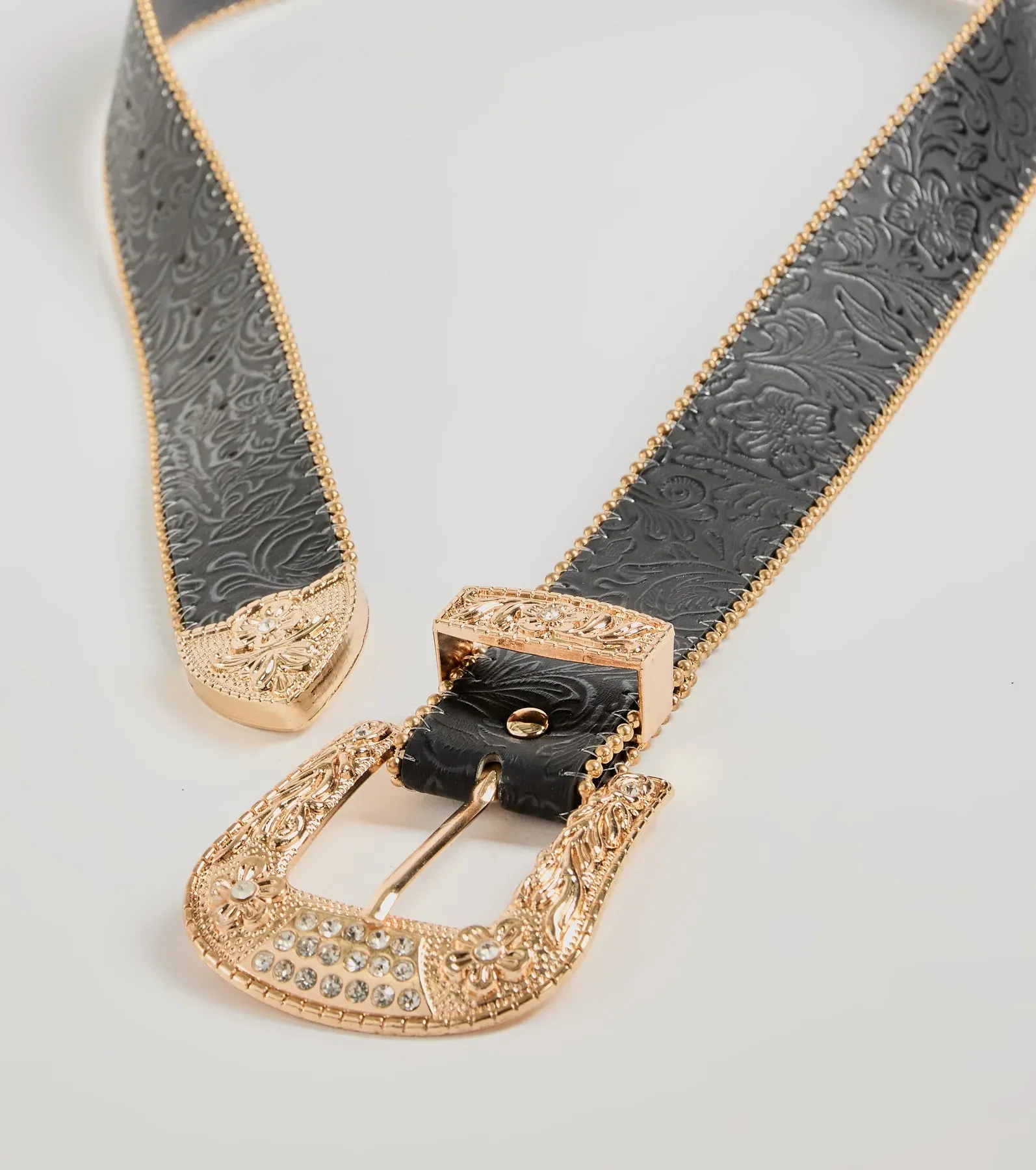 Country Chic Western Embossed Faux Leather Belt sold by Windsor product image thumbnail 2