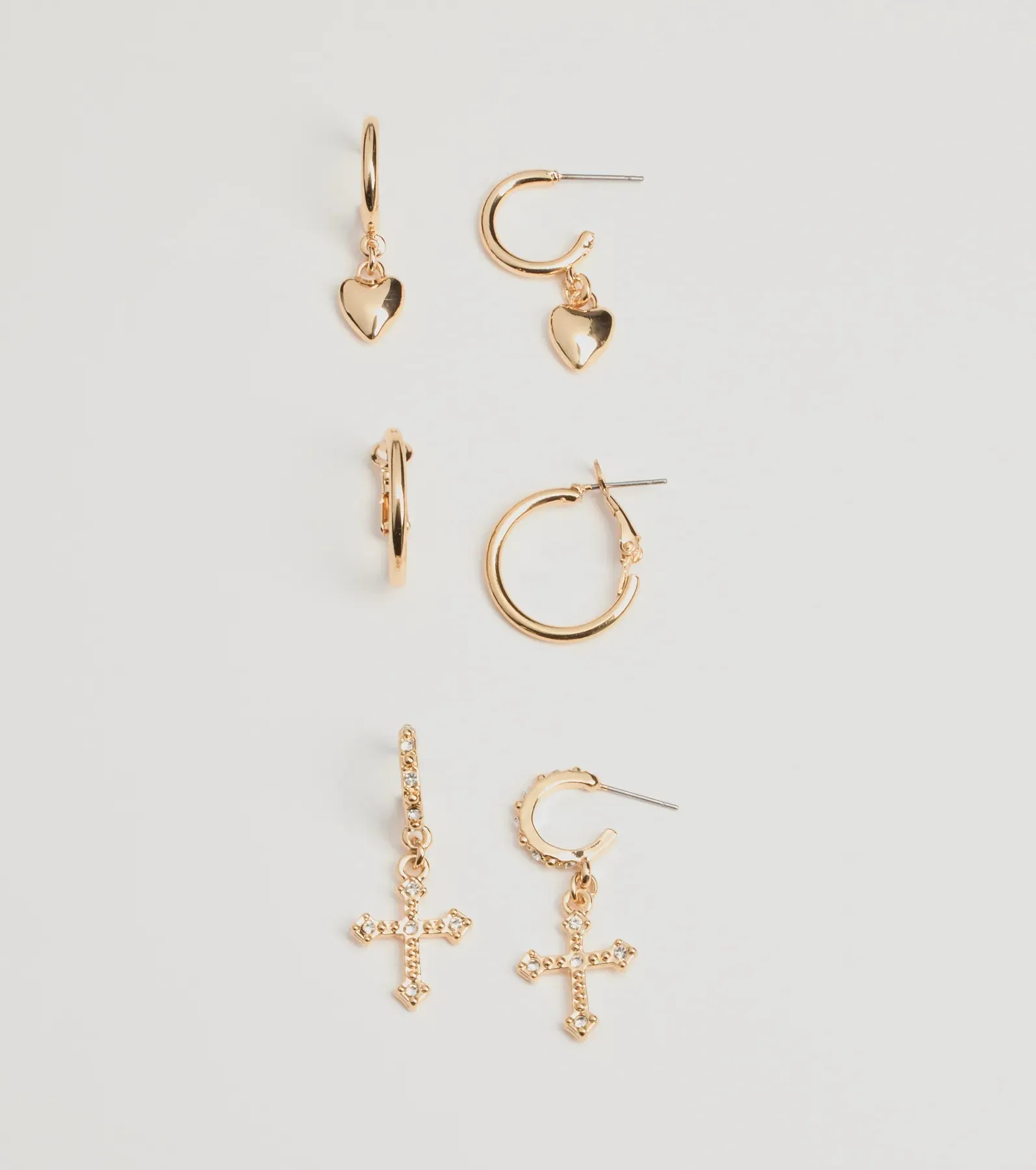 Chic And Trendy Huggie Hoop Earrings Set sold by Windsor