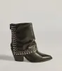 Stylishly Studded Faux Leather Fold-Over Booties sold by Windsor
