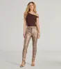 Major Trend Snake Print Faux Leather Skinny Pants sold by Windsor
