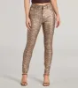 Major Trend Snake Print Faux Leather Skinny Pants sold by Windsor