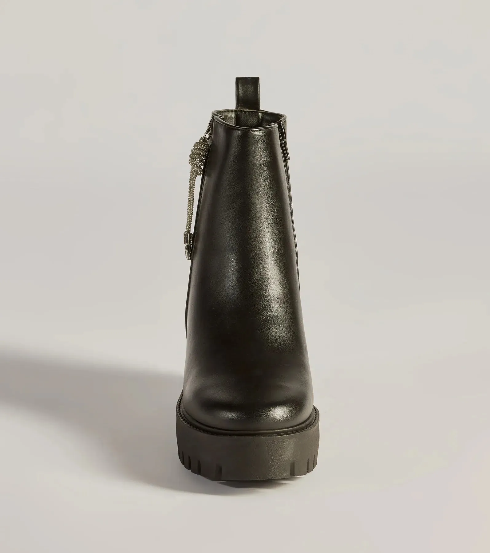 Grit And Glam Faux Leather Combat Lug Booties sold by Windsor product image thumbnail 3