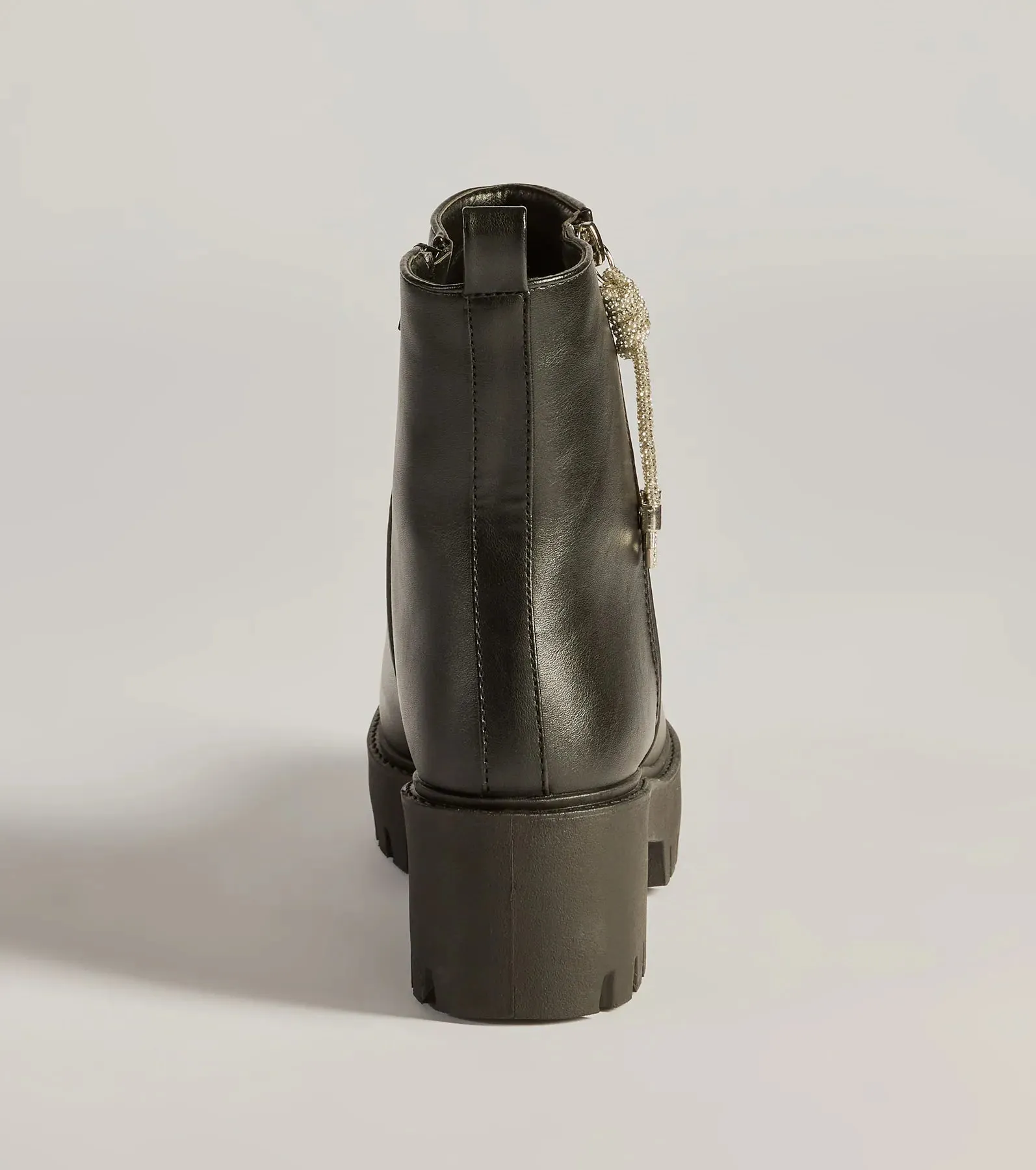 Grit And Glam Faux Leather Combat Lug Booties sold by Windsor product image thumbnail 4