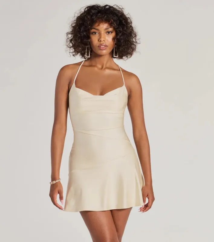 Simply Sleek Knit A-Line Mini Dress sold by Windsor