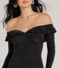 Charming Muse Off-The-Shoulder Ruffled Mini Dress sold by Windsor