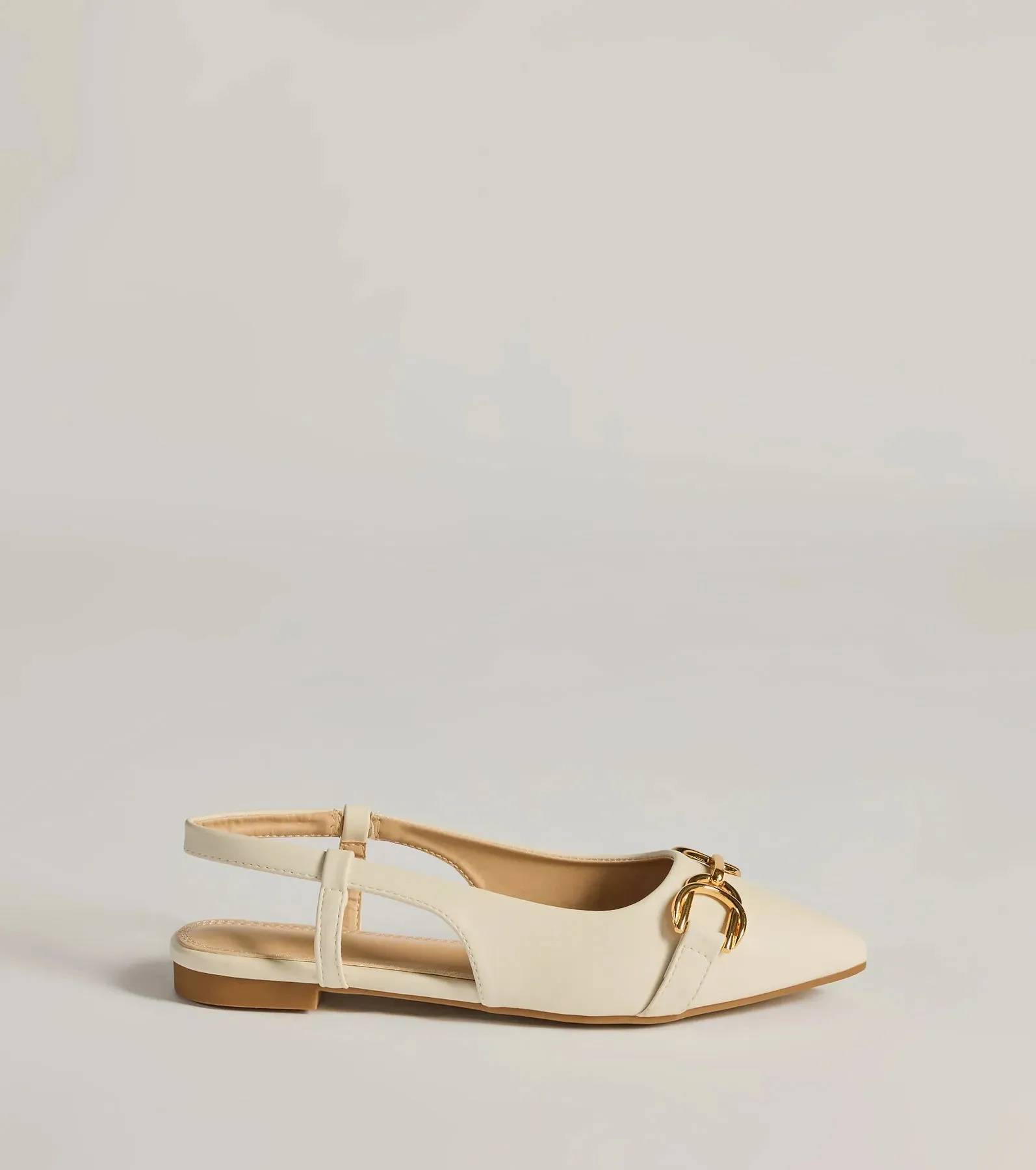 Luxe Allure Pointed-Toe Faux Leather Flats sold by Windsor product image thumbnail 2