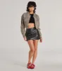 Level Up Leopard Print Denim Trucker Jacket sold by Windsor