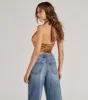 Glam Trendsetter Metallic Knit Halter Top sold by Windsor