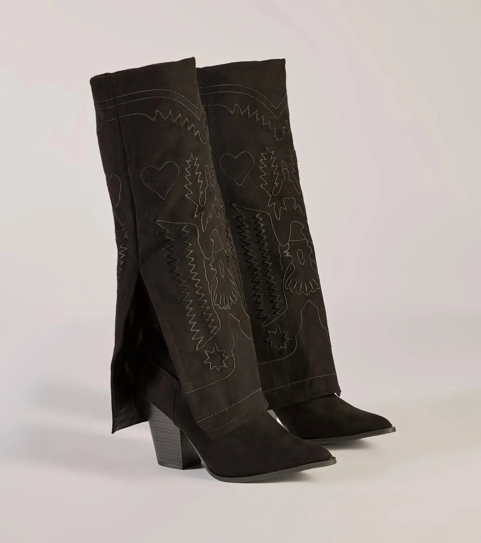 Western Flair Foldover Under-The-Knee-Boots sold by Windsor