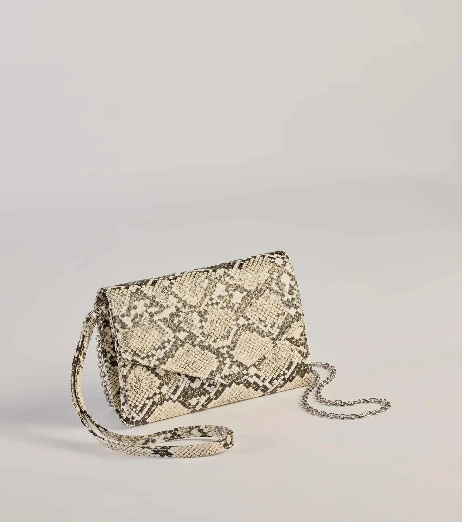 Wildly Fab Faux Snake Print Wristlet sold by Windsor product image thumbnail 3
