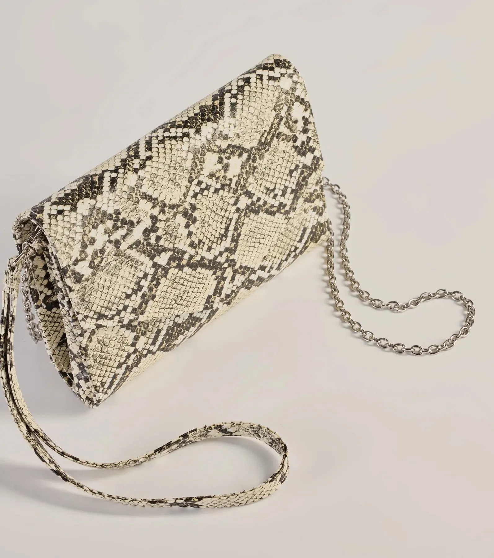 Wildly Fab Faux Snake Print Wristlet sold by Windsor product image thumbnail 4
