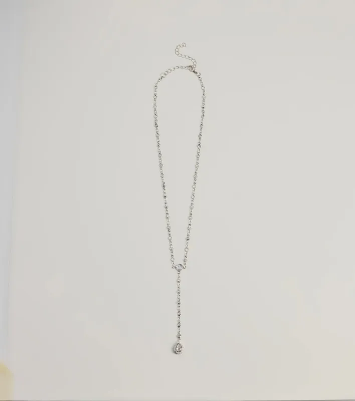 Chic Sparkle Rhinestone Lariat Necklace sold by Windsor