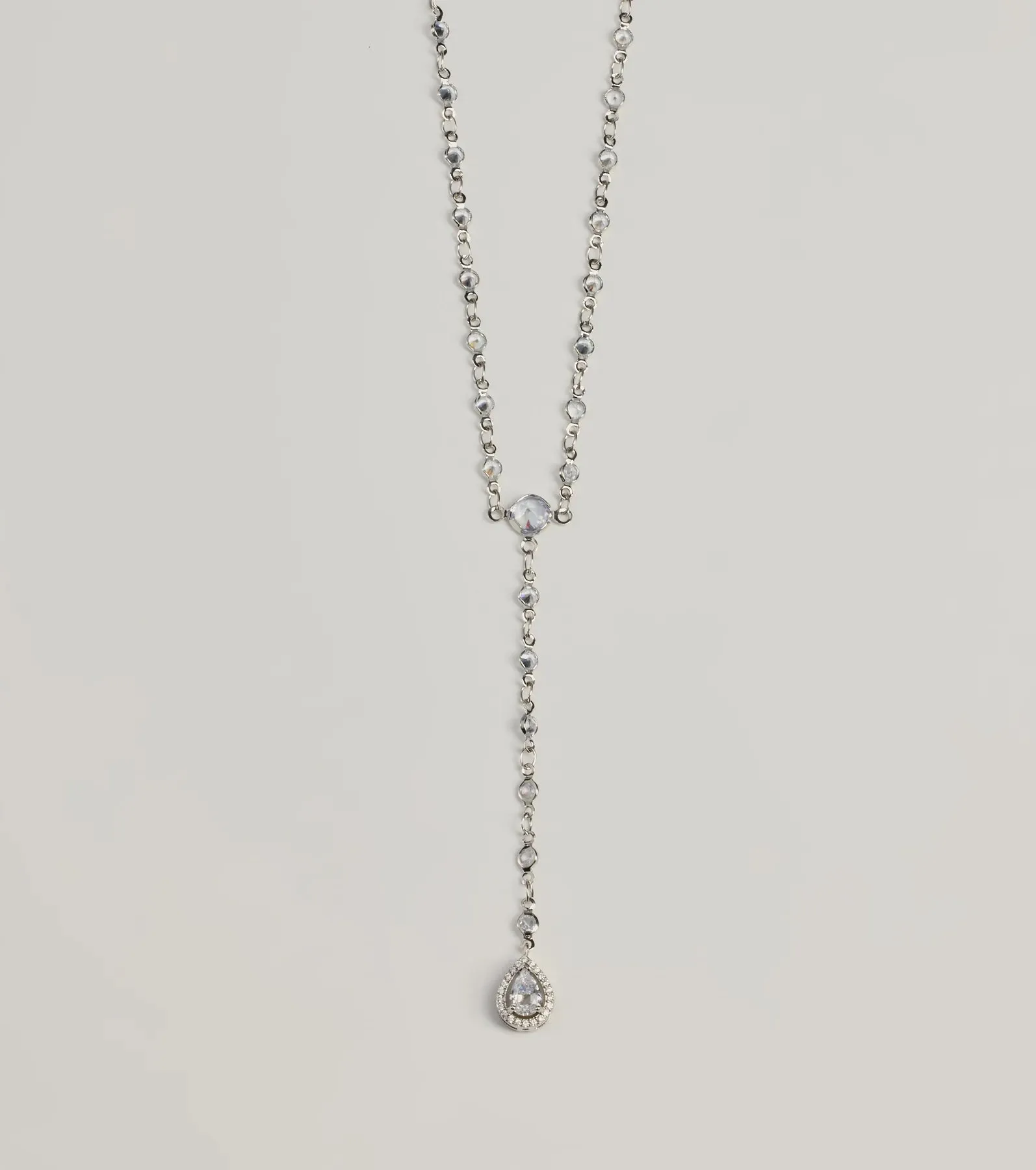 Chic Sparkle Rhinestone Lariat Necklace sold by Windsor product image thumbnail 2