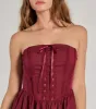 Adorably Flirty Lace Trim Drop Waist Skater Dress sold by Windsor