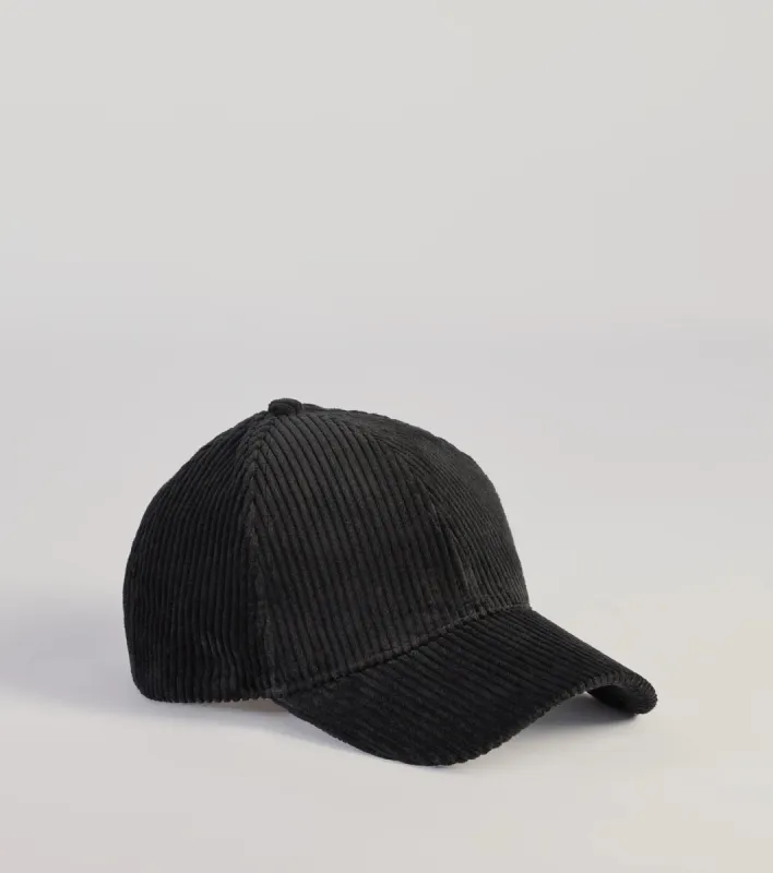 Sporty Luxe Corduroy Baseball Cap sold by Windsor