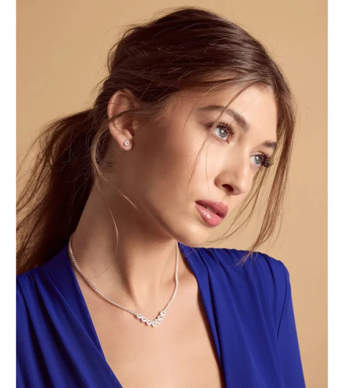 Unforgettable Luxe Clear Gemstone Necklace Set sold by Windsor