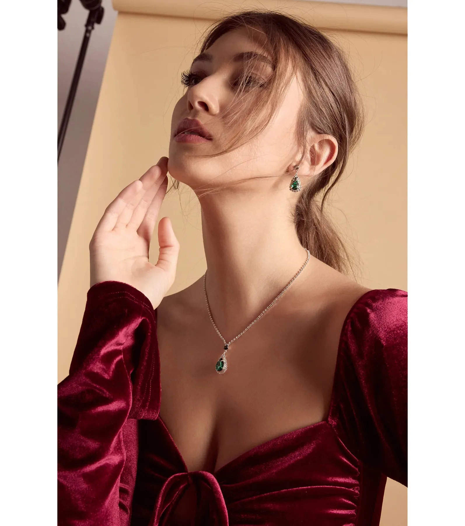 Dreamy Luxe Rhinestone Necklace Set sold by Windsor