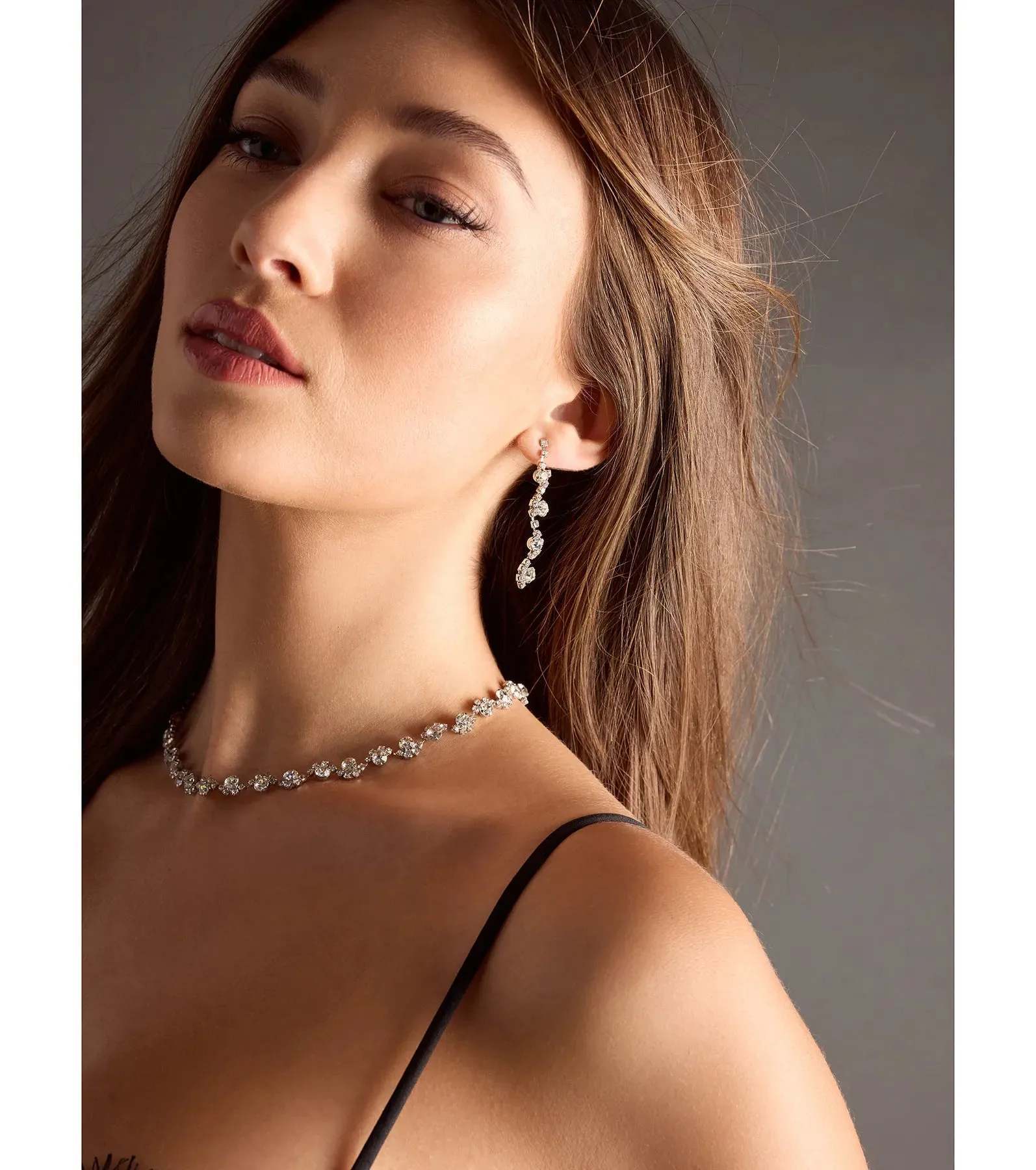 Glam Nights Rhinestone Collar Necklace Set sold by Windsor product image thumbnail 3