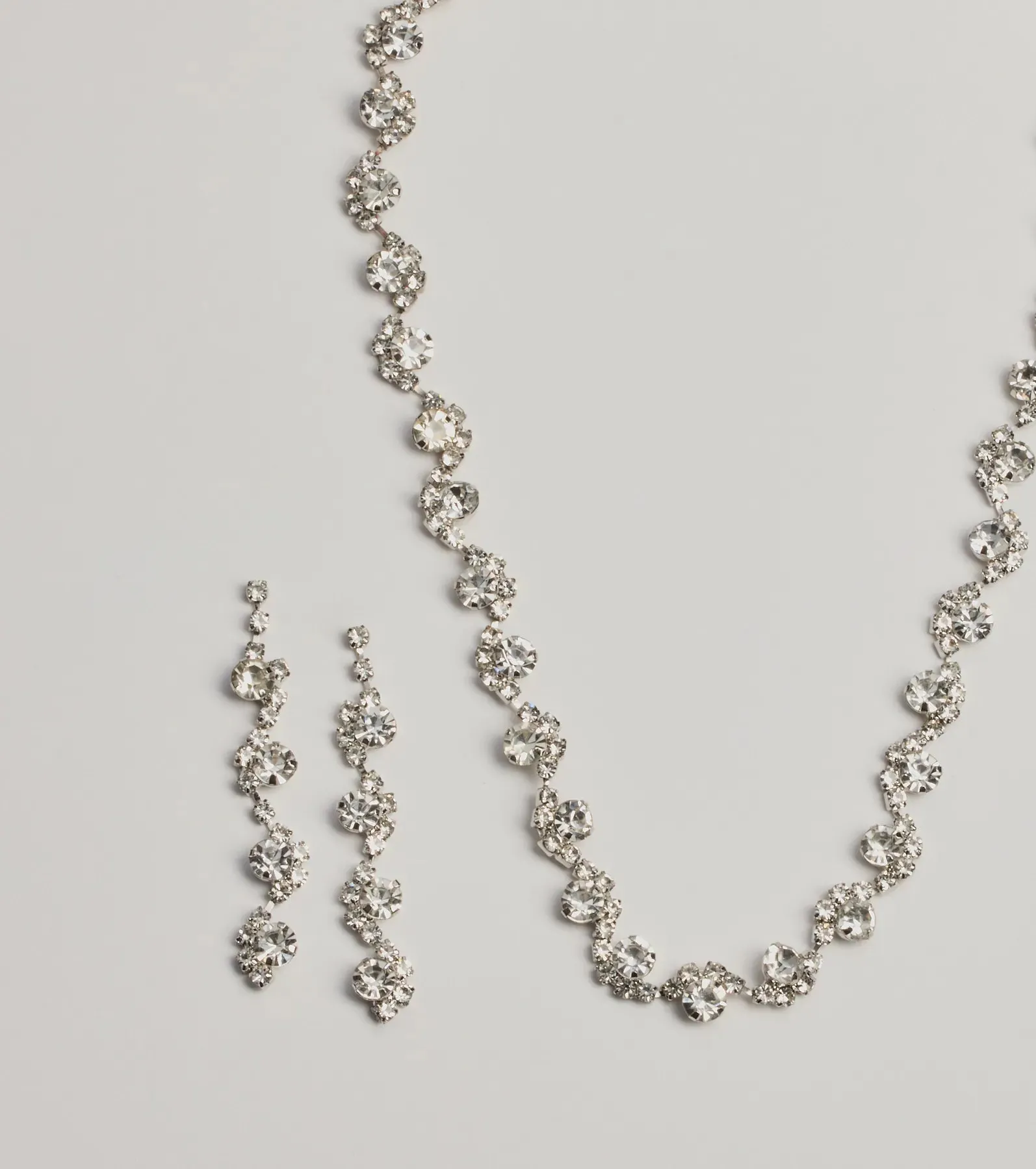 Glam Nights Rhinestone Collar Necklace Set sold by Windsor product image thumbnail 2