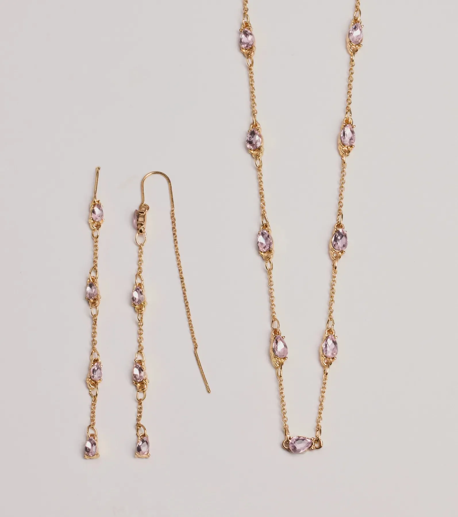 Charming Beauty Rhinestone Necklace Set sold by Windsor product image thumbnail 2