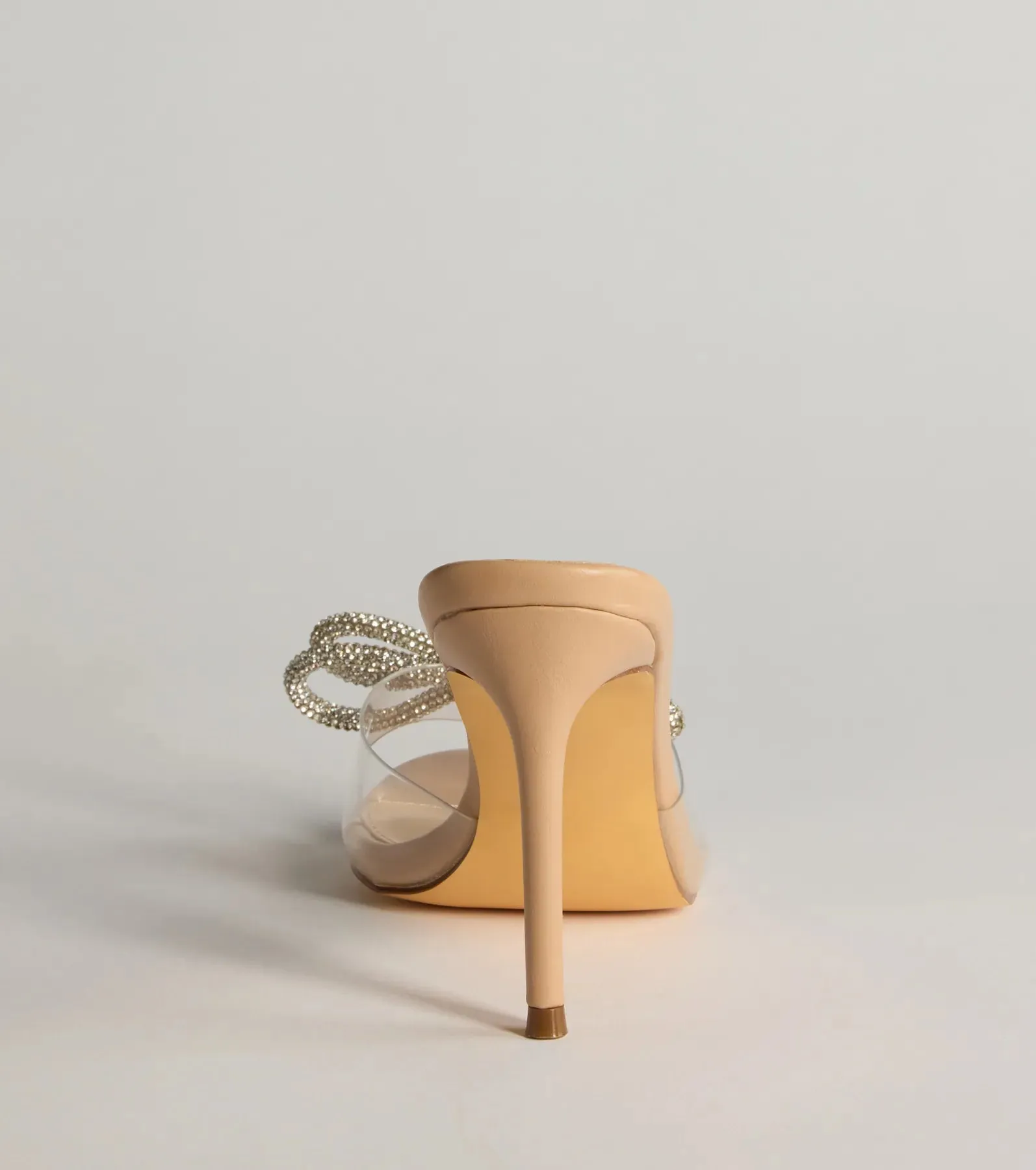 Clearly Glam Rhinestone Bow Stiletto Heels sold by Windsor product image thumbnail 4