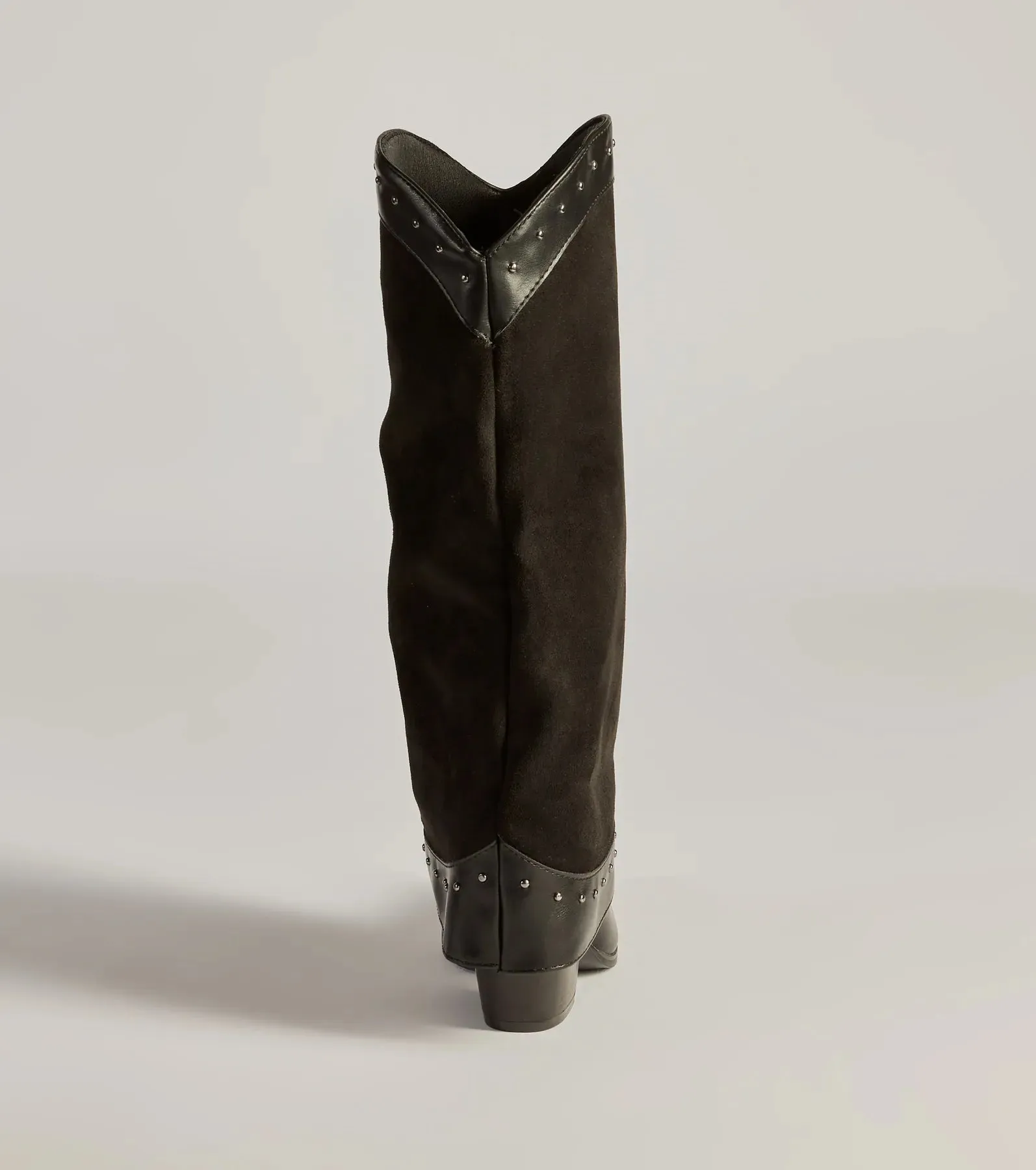 Studded Chic Fold-Over Under-The-Knee Boots sold by Windsor product image thumbnail 4