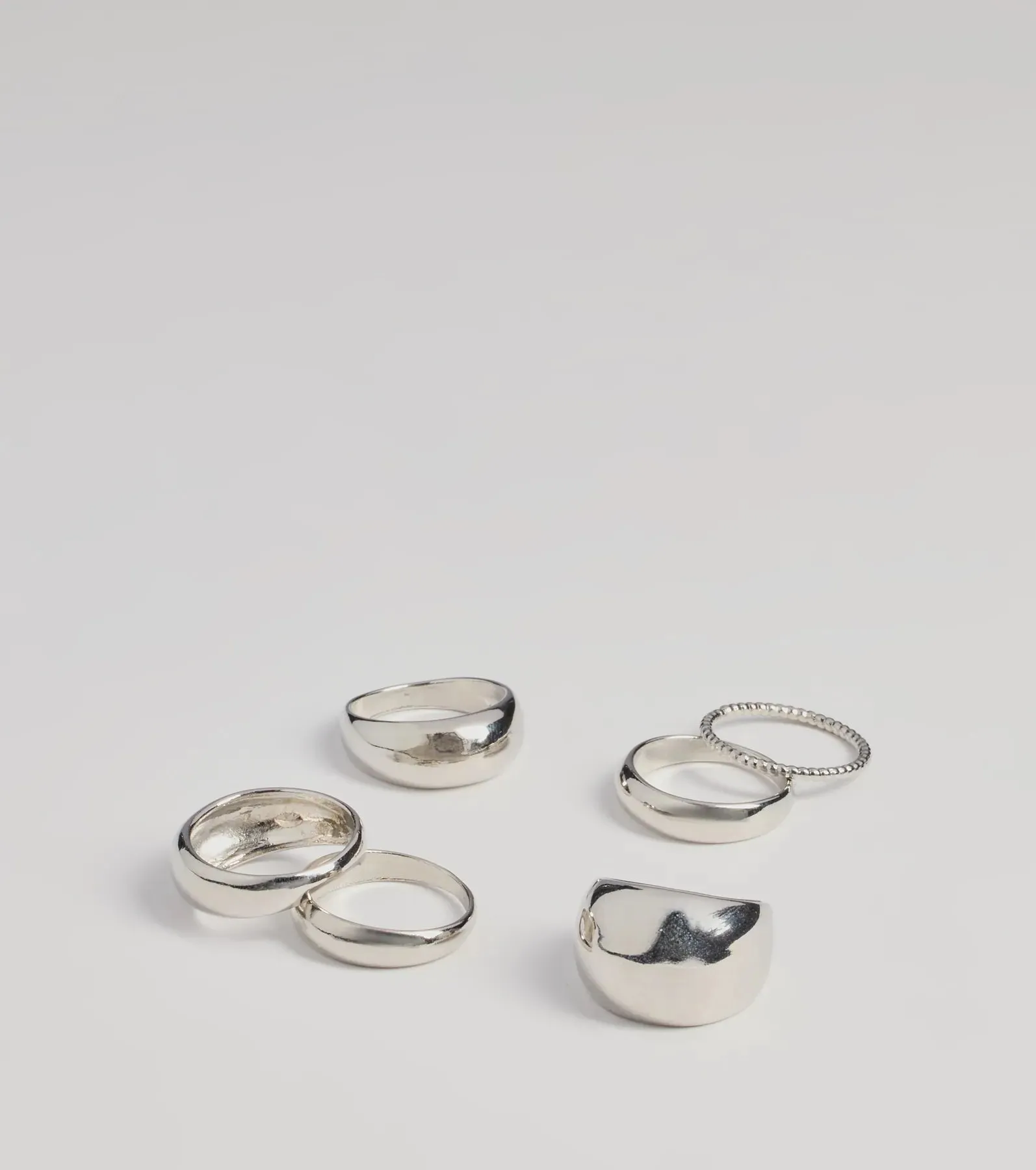 Sleek Trend Six-Pack Ring Set sold by Windsor