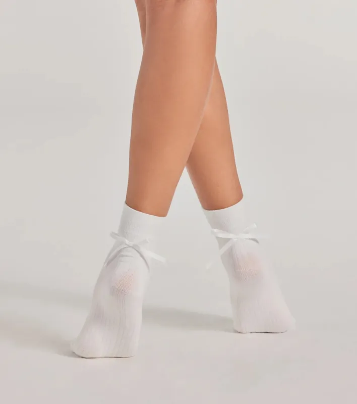 Oh-So-Adorable Bow Detail Socks sold by Windsor