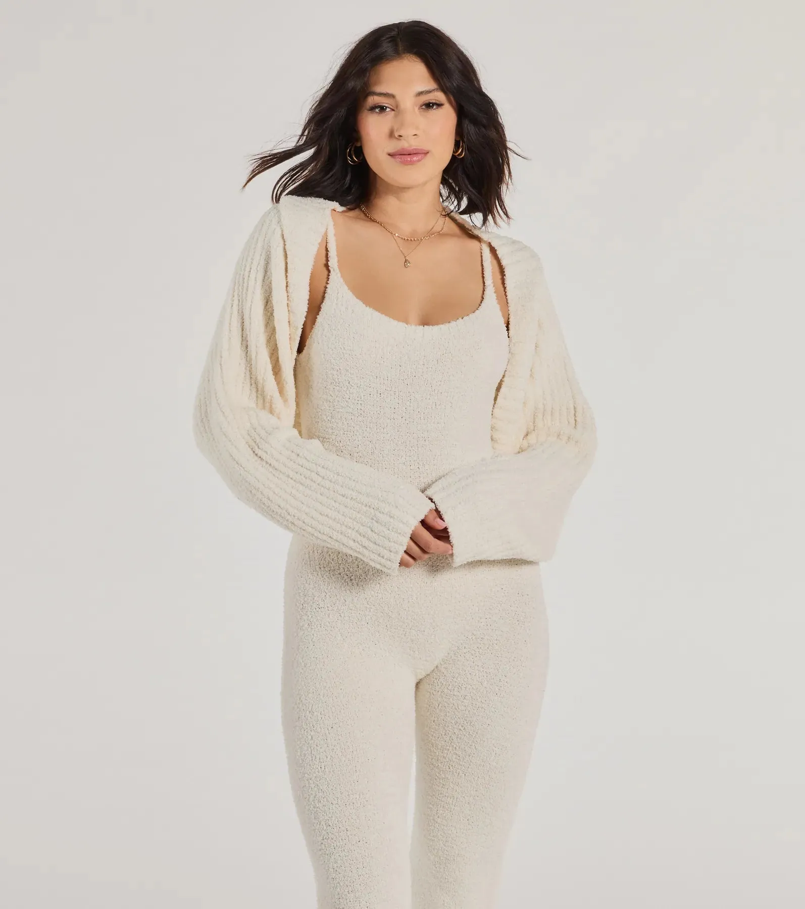 Keepin' It Cozy Chenille Knit Bolero sold by Windsor product image thumbnail 5