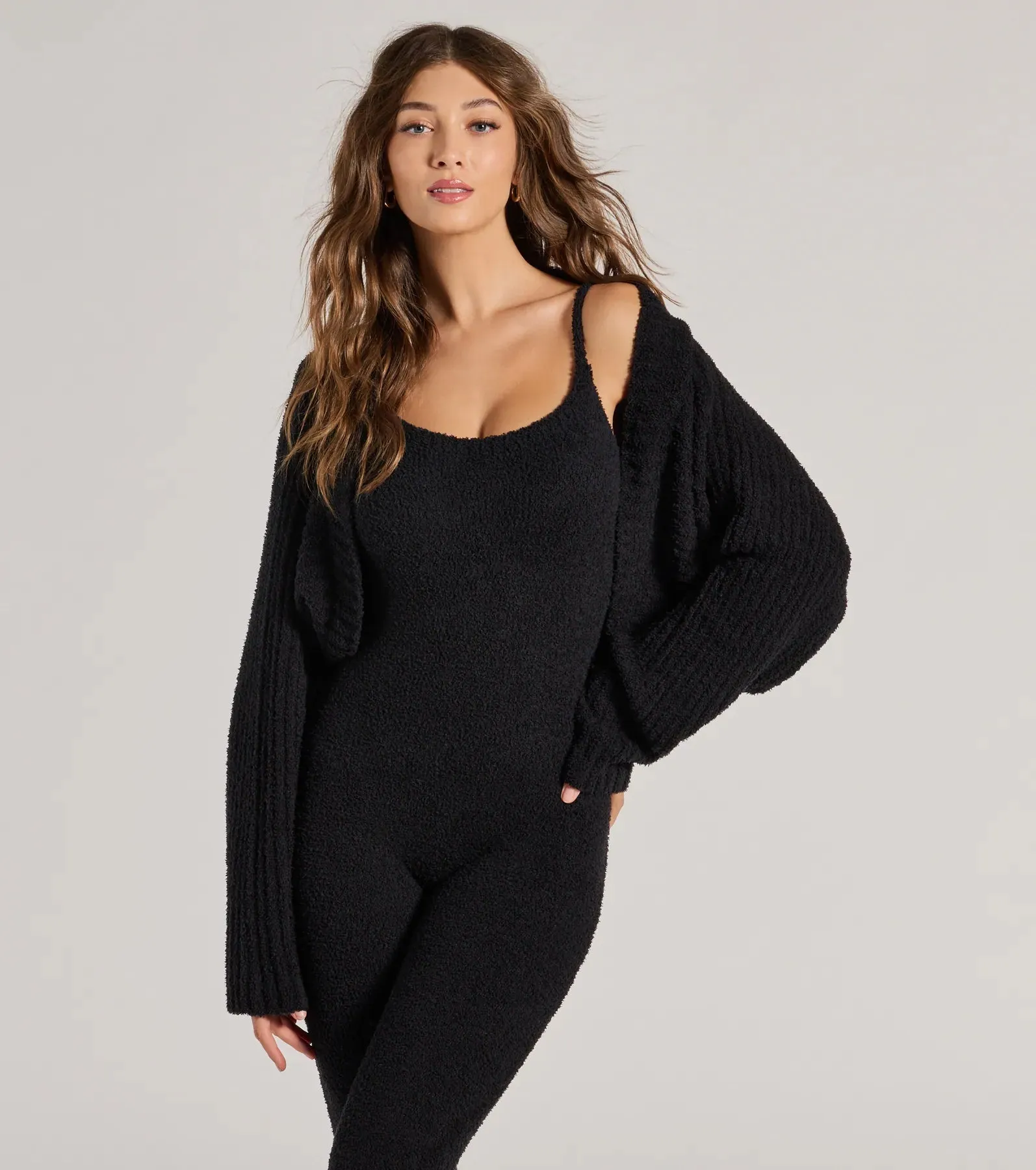 Keepin' It Cozy Chenille Knit Bolero sold by Windsor