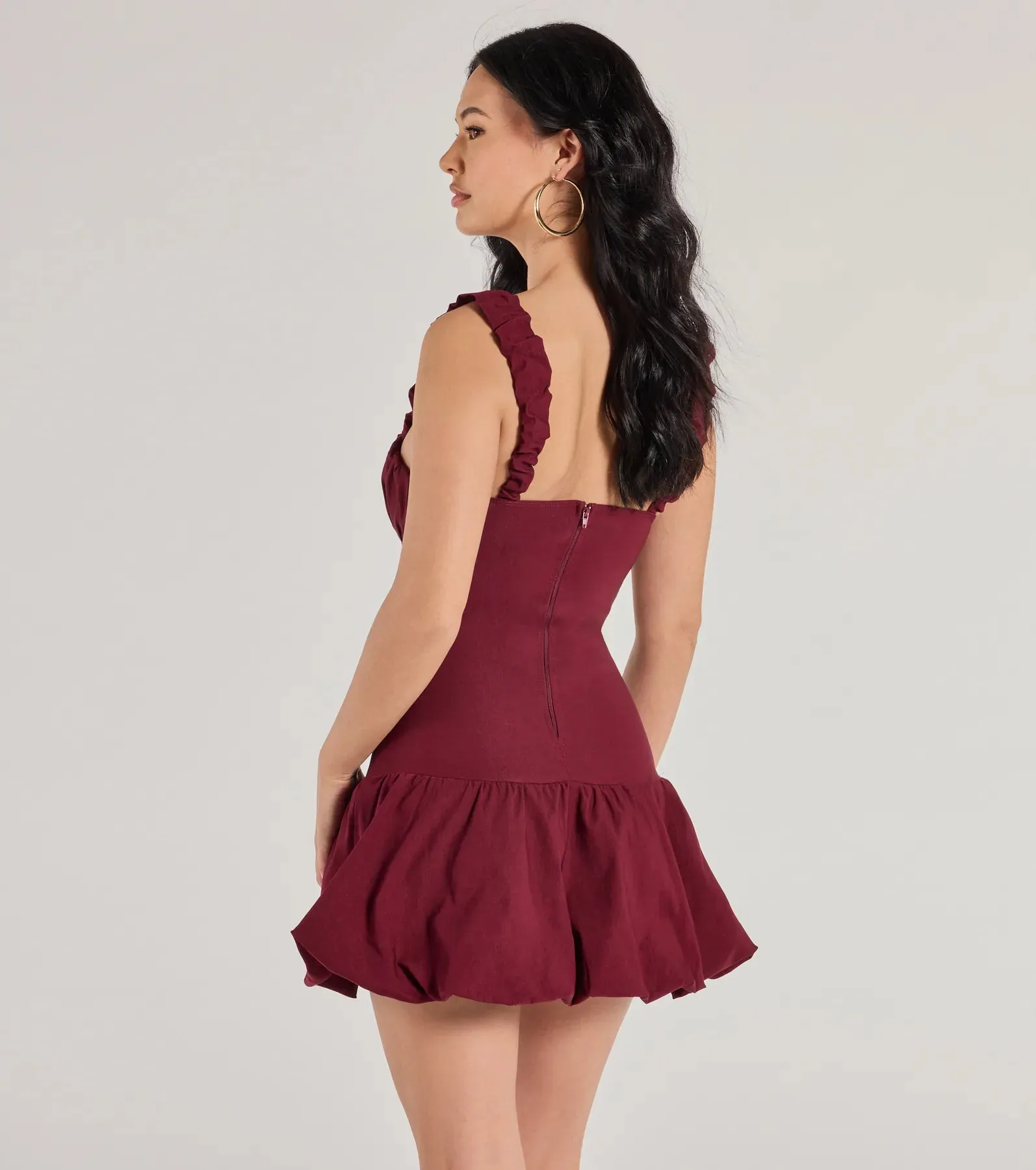 Adorable Aura Drop Waist Bubble Hem Skater Dress sold by Windsor product image thumbnail 2