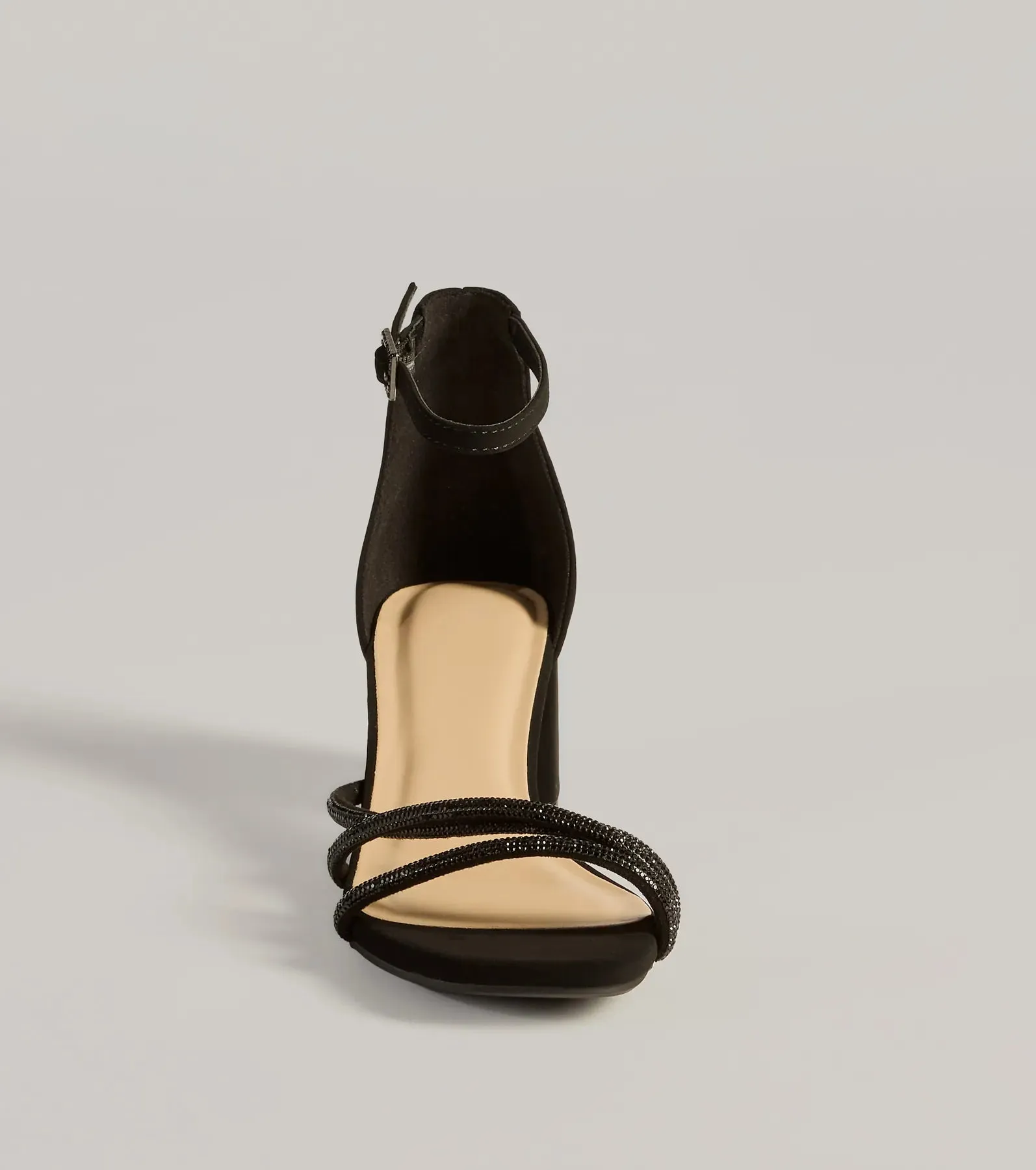 Glam Up Rhinestone Strappy Low Block Heels sold by Windsor product image thumbnail 3