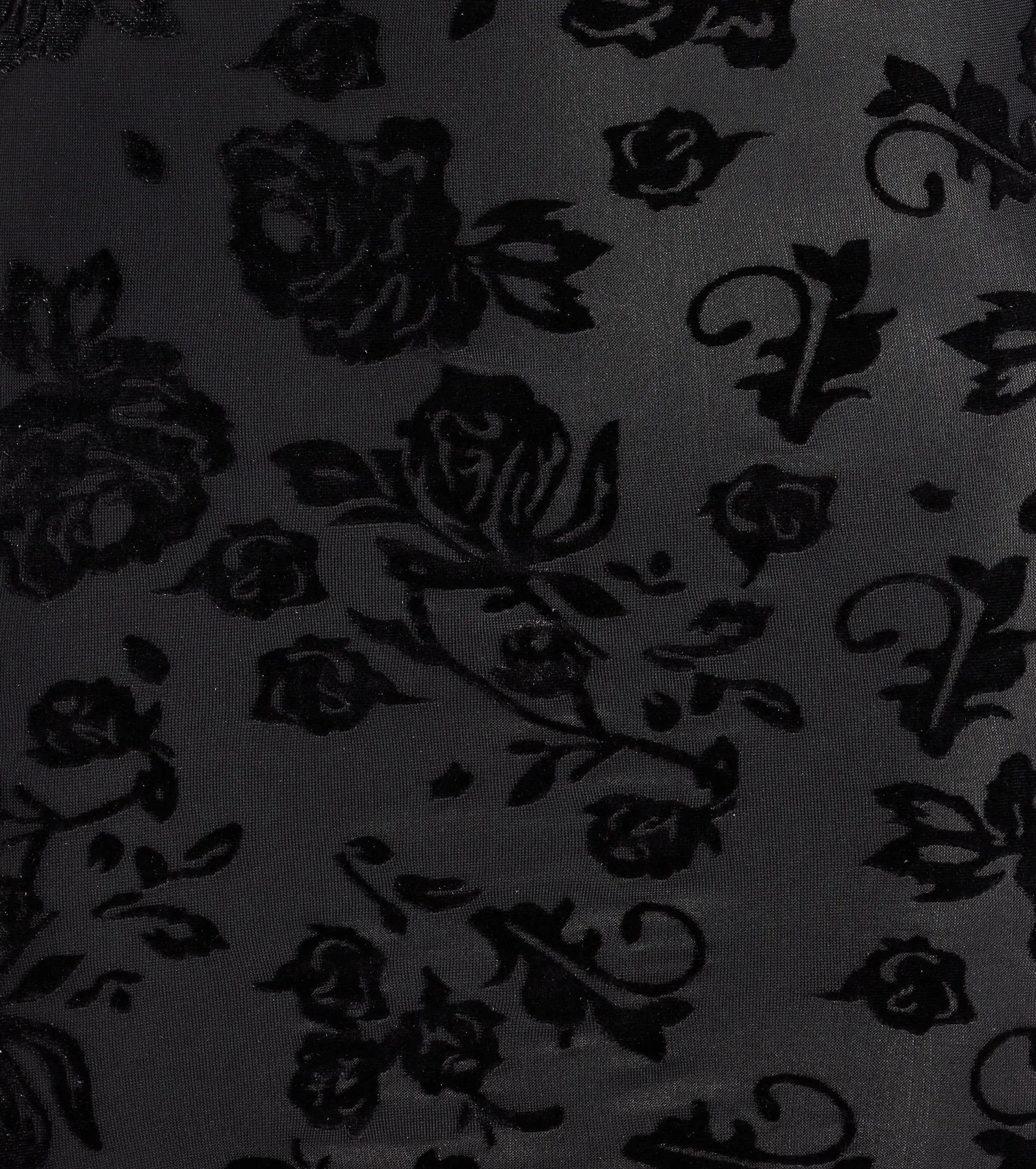 Chic Allure Floral Velvet Burnout Long Sleeve Mini Dress sold by Windsor product image thumbnail 4