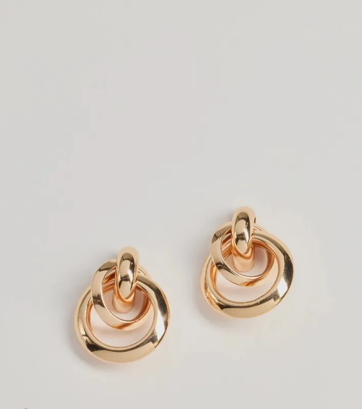 Classically Chic Mini Doorknocker Earrings sold by Windsor