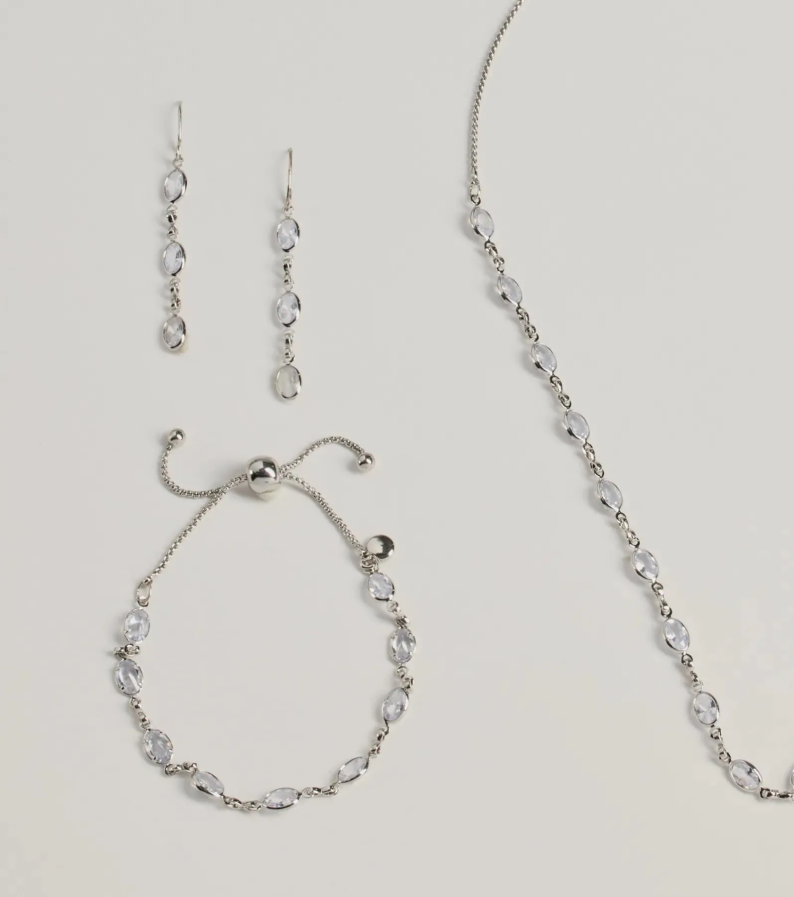 Bloom In Sparkles Necklace, Earrings, And Bracelet Set sold by Windsor product image thumbnail 2