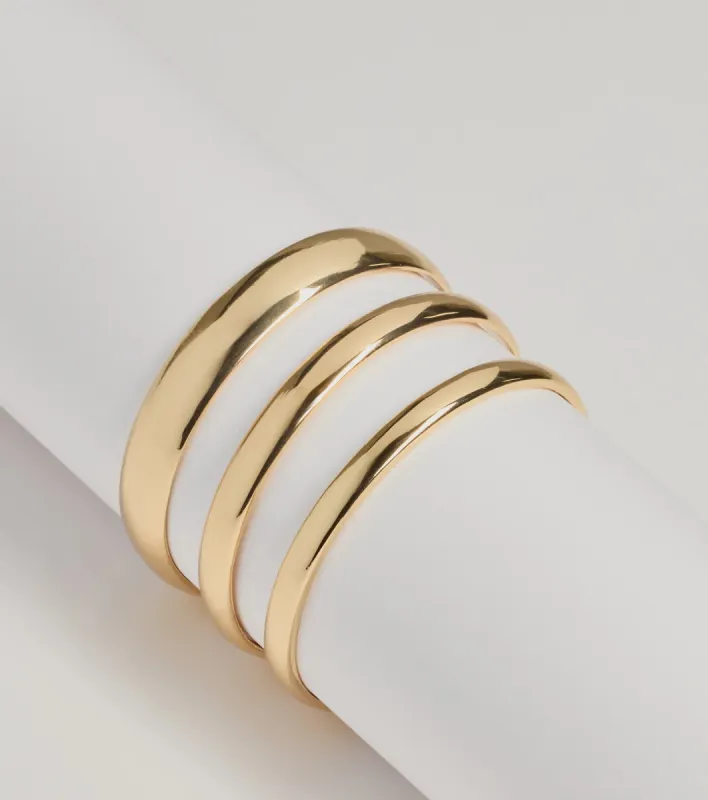Three Pack Metal Bangle Bracelet Set sold by Windsor