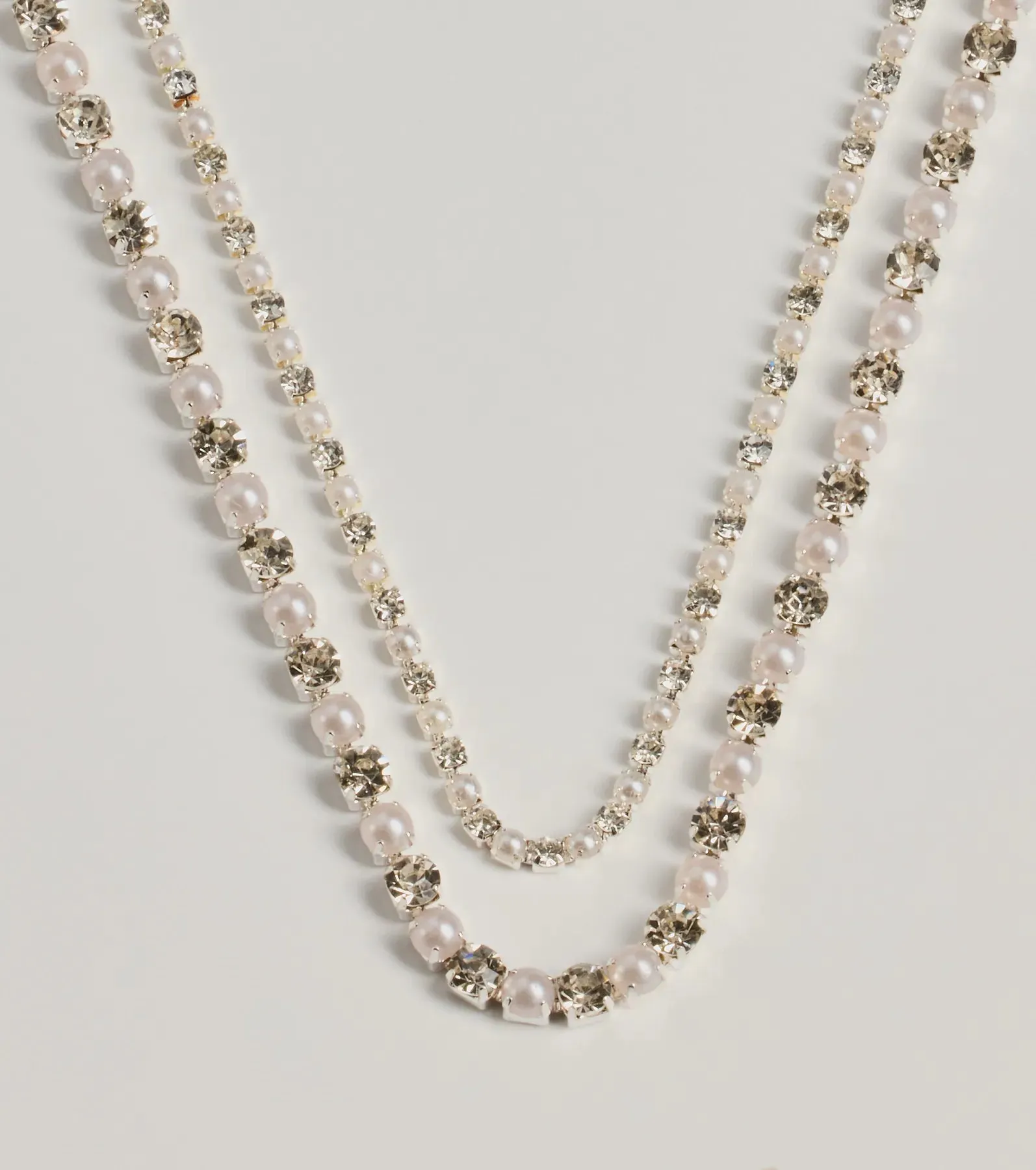 Shimmering Treasure Rhinestone And Pearl Choker sold by Windsor product image thumbnail 2