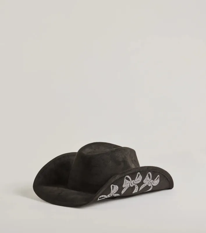 Sparkle On Rhinestone Bow Cowboy Hat sold by Windsor