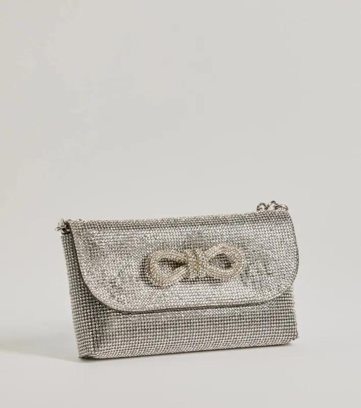 Sparkle And Glow Rhinestone Bow Handbag sold by Windsor