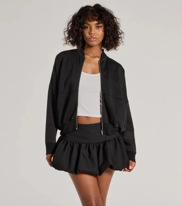 Effortless Slay Fleece Zip-Up Bomber Jacket sold by Windsor