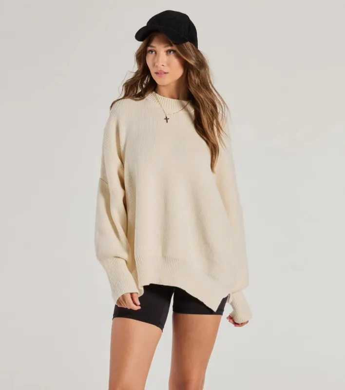 Cozy Style Ribbed Knit Oversized Sweater sold by Windsor