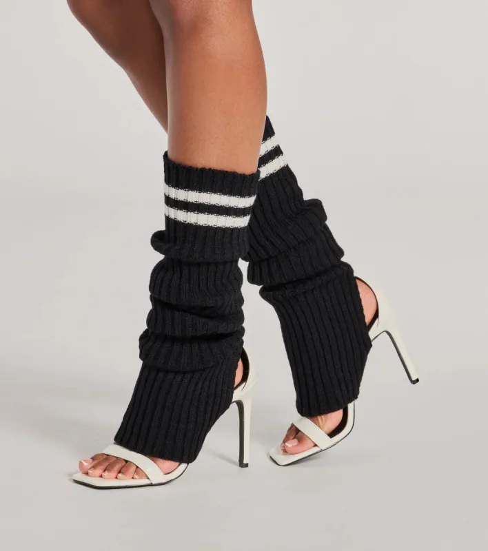 Sporty Chic Striped Leg Warmers sold by Windsor
